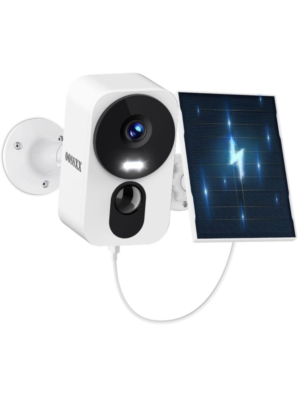 Wireless 4MP Solar Security Camera - AI Motion Detection, Night Vision, 2-Way